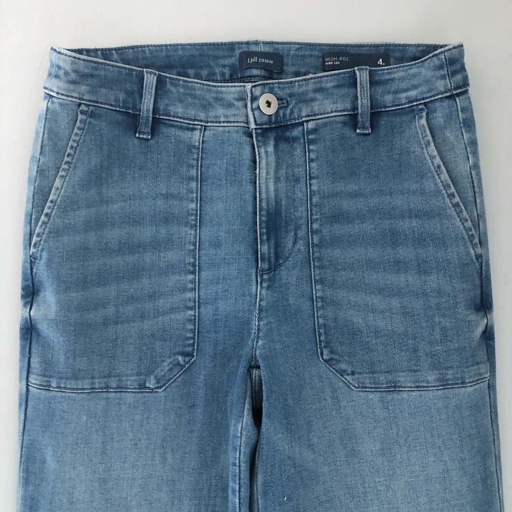 J. Jill Blue High Rise Denim Jeans Relaxed Fit